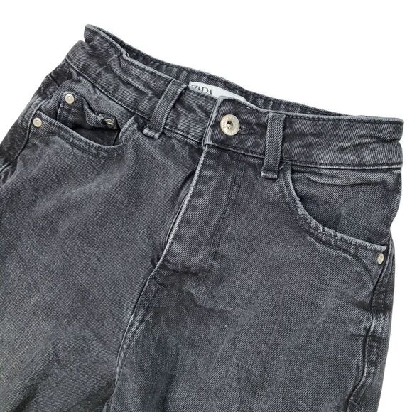 Zara Black Denim Jeans Pants Size: 0 - Picture 2 of 11